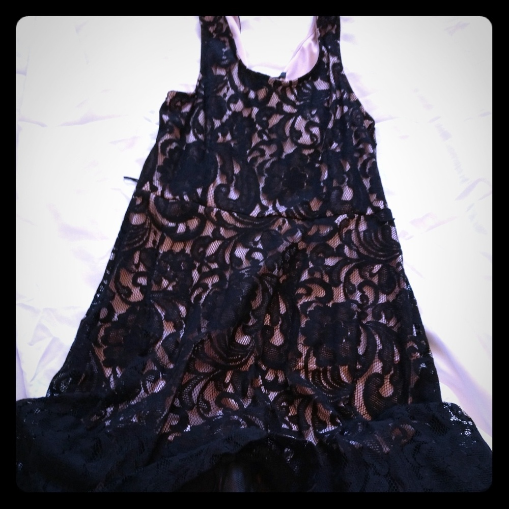 Black lace dress